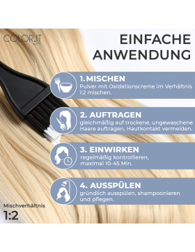 COLOR.IT by BM Blondierpulver 500g Mit Aufbewahrungsdose