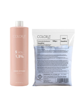 COLOR.IT Blondier-Set 1000ml Creme-Entwickler und 500g...