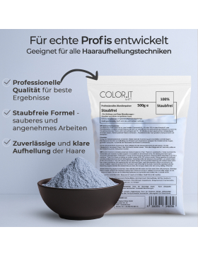 COLOR.IT Blondier-Set 1000ml Creme-Entwickler und 500g Blondierpulver