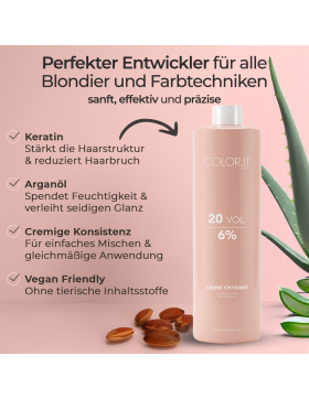 COLOR.IT Blondier-Set 1000ml Creme-Entwickler und 500g Blondierpulver