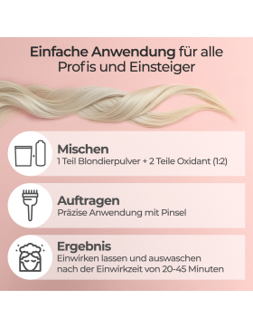 COLOR.IT Blondier-Set 1000ml Creme-Entwickler und 500g Blondierpulver