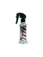 Just Water Retro Barber Design Wasserspr&uuml;hflasche Silber
