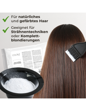 COLOR.IT by BM Professionelles Blondierpulver White Express Staubfrei, 500g