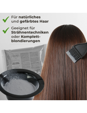 COLOR.IT Grey Express Bleach Powder, Aufhellungspulver Anti-Gelbstich-Formel – 500g