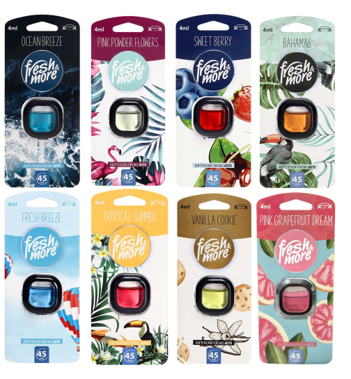 Fresh & More Auto-Lufterfrischer Clips Mix Pack (6er Pack) 4ml
