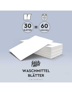 Fresh & More Waschmittel-Blätter Vollwaschmittel In Blattform Frühlingsfrische