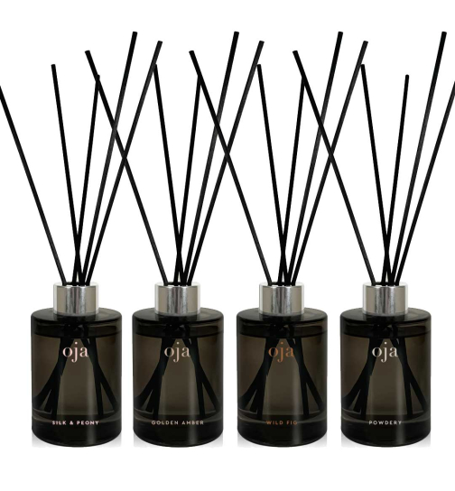 Oja Duftvase Reed Diffuser Selection Duftvase (4er Mix Pack)100ml
