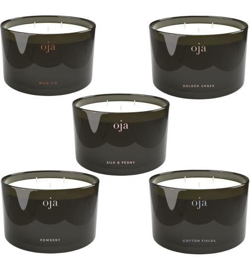 Oja Sojawachs Duftkerzen 5 Duftnoten Mix Pack (340 g 5er Pack)