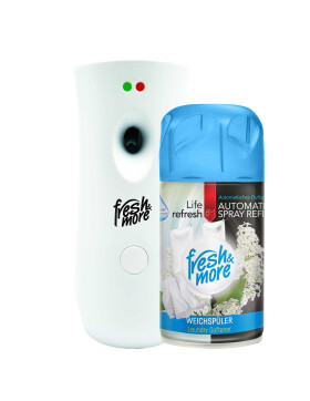 Fresh & More Autom. Duftspender-Set Mit Weichspüler-Duft Nachfüller, 250ml