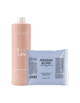 COLOR.IT by BM Premium Blondierpulver 400g + 1000ml...