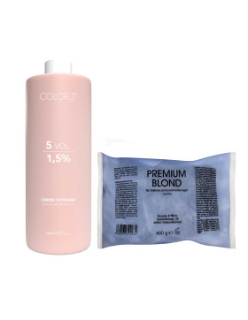 COLOR.IT by BM Premium Blondierpulver 400g + 1000ml...