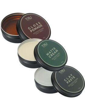 Tru Haarstyling - Matte Cream, Clay Paste, Gloss Pomade,...