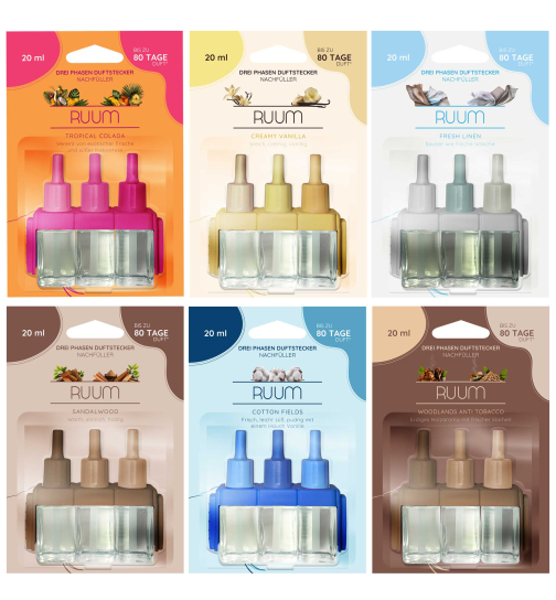 Ruum Air Freshener Refill Compatible With 3Volution Fragrance Plug, 20ml