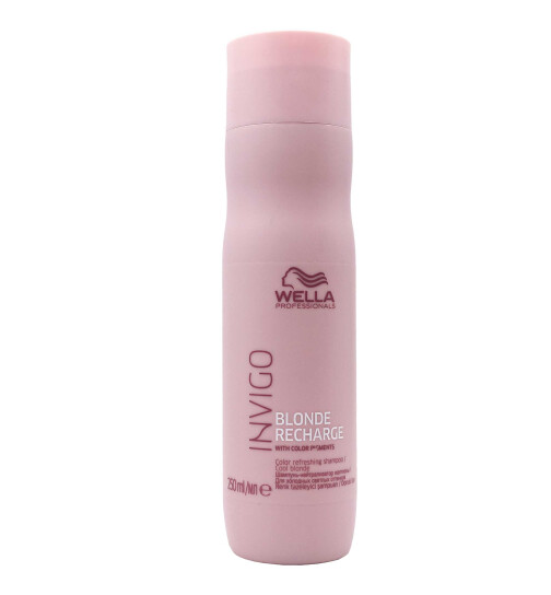 Wella Invigo Cool Blonde Recharge Refreshing Shampoo, 250ml