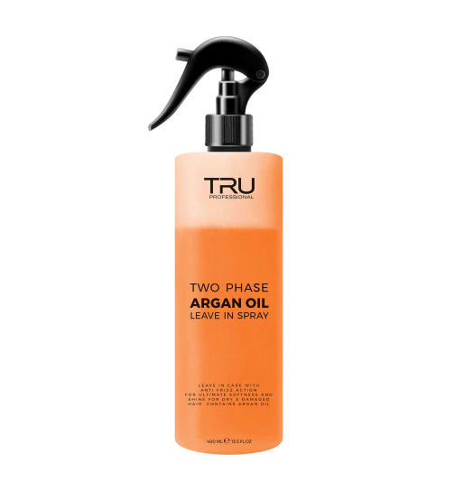 Tru Two Phase Arganöl Leave-In Spray 400 ml, Feuchtigkeit&UV-Schutz