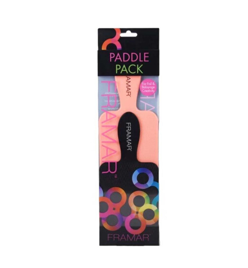 FRAMAR Paddle Pack – 2 Spateln Balayage Set (Schwarz und Pfirsich)