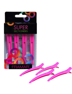 Framar Super Sectioners Clips Haarklemmen, 4 Stück...