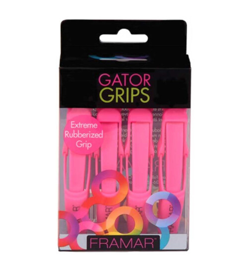 Framar Pink Gator Grips Extreme Rubberized, 4 Stück