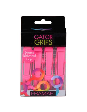 Framar Pink Gator Grips Extreme Rubberized, 4 Stück