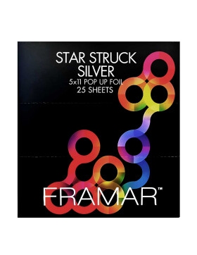 Foil It Star Struck Silver 12,7cm x 27,9cm, 25 Blatt