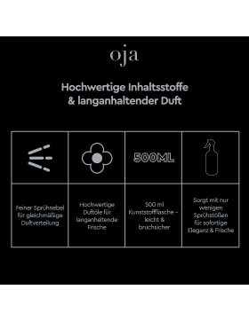 Oja Raumspray Lufterfrischer (1er Pack) 500ml