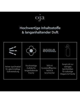 Oja Raumspray Lufterfrischer (1er Pack) 500ml