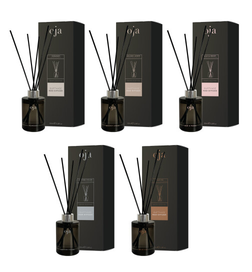 Oja Duftvasen Reed Diffuser Elegantes Design (1er Pack 100 ml)