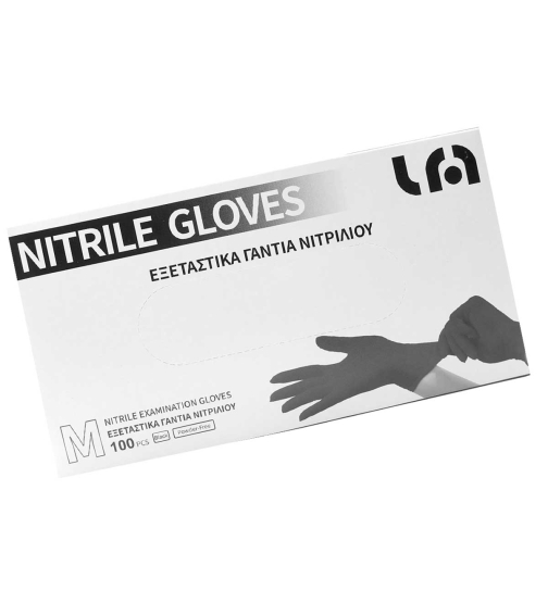 Nitril Gloves Black Untersuchungshandschuh Puderfrei - 100 St.