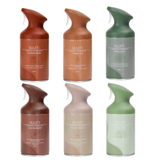 RUUM Duftspray 250ml - manuell, 6 Raumdüfte zur Auswahl