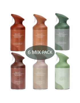 RUUM Raumduftspray 6er Mix Schnupper Set - 6 Düfte,...