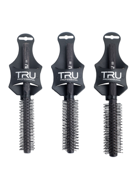 TRU Hair Brush Rundbürste für Haar & Bart,...