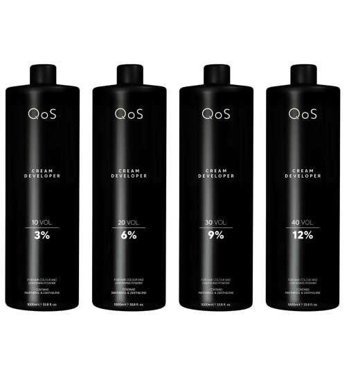 QOS Creme Entwickler 1000 ml, Kopfhautschutz & Pflege beim Färben&Blondieren
