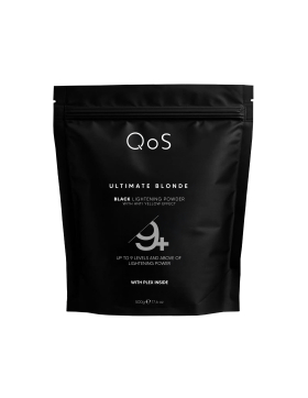 QOS Ultimate Blonde Black Blondierpulver 500g, Anti-Gelb...