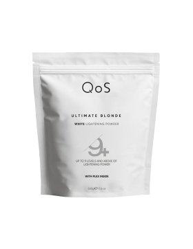 QOS Ultimate Blonde White Blondierpulver 500g, Anti-Gelb...