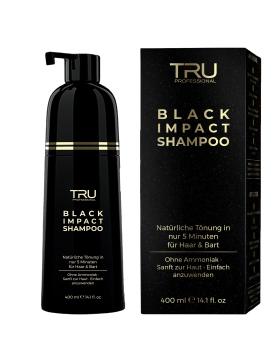 TRU Black Haar- und Bartfärbemittel Schwarz 3in1,...