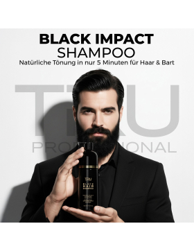 TRU Black Haar- und Bartfärbemittel Schwarz 3in1,...