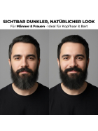 TRU Black Haar- und Bartfärbemittel Schwarz 3in1, (1x 400ml), für graue Haare