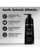 Tru Black Impact Haarfärbeshampoo Schwarz 3in1 gegen graue Haare 400ml