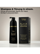 Tru Black Impact Haarfärbeshampoo Schwarz 3in1 gegen graue Haare 400ml