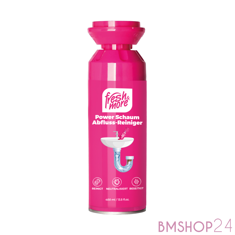 Fresh & More Power Schaum Abflussreiniger 400ml Rohrreiniger verstopf, 4,95 €