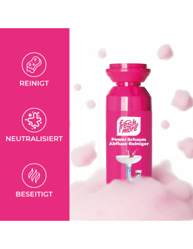 Fresh & More Power Schaum Abflussreiniger 400ml Rohrreiniger verstopfte Abflüsse
