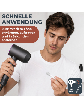 Tru Nasen Ohren Haarentfernung Wax 12 Einweg-Sticks mit Föhn aktivierbar