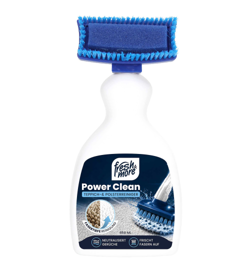 Fresh & More Power Clean Teppichreiniger & Polsterreiniger mit Bürste 650 ml