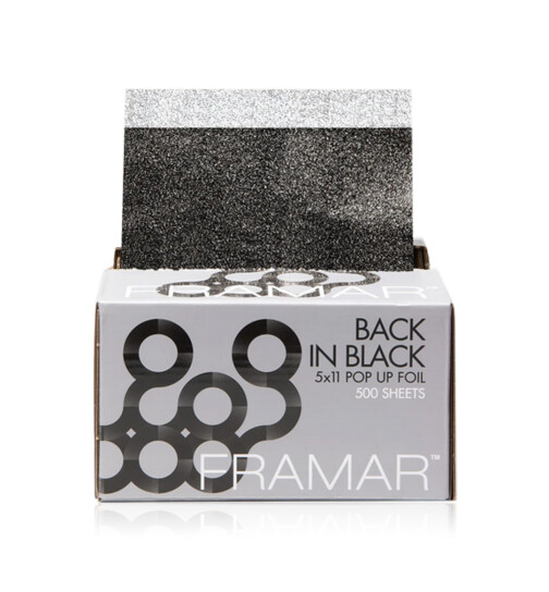 Framar Back in Black Pop Up Aluminiumfolie 5cm x 11cm 500 Blatt